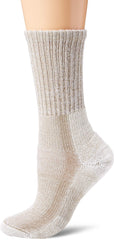 Thorlos women's moderate cushion Coolmax crew sock in khaki provides comfort and moisture control.