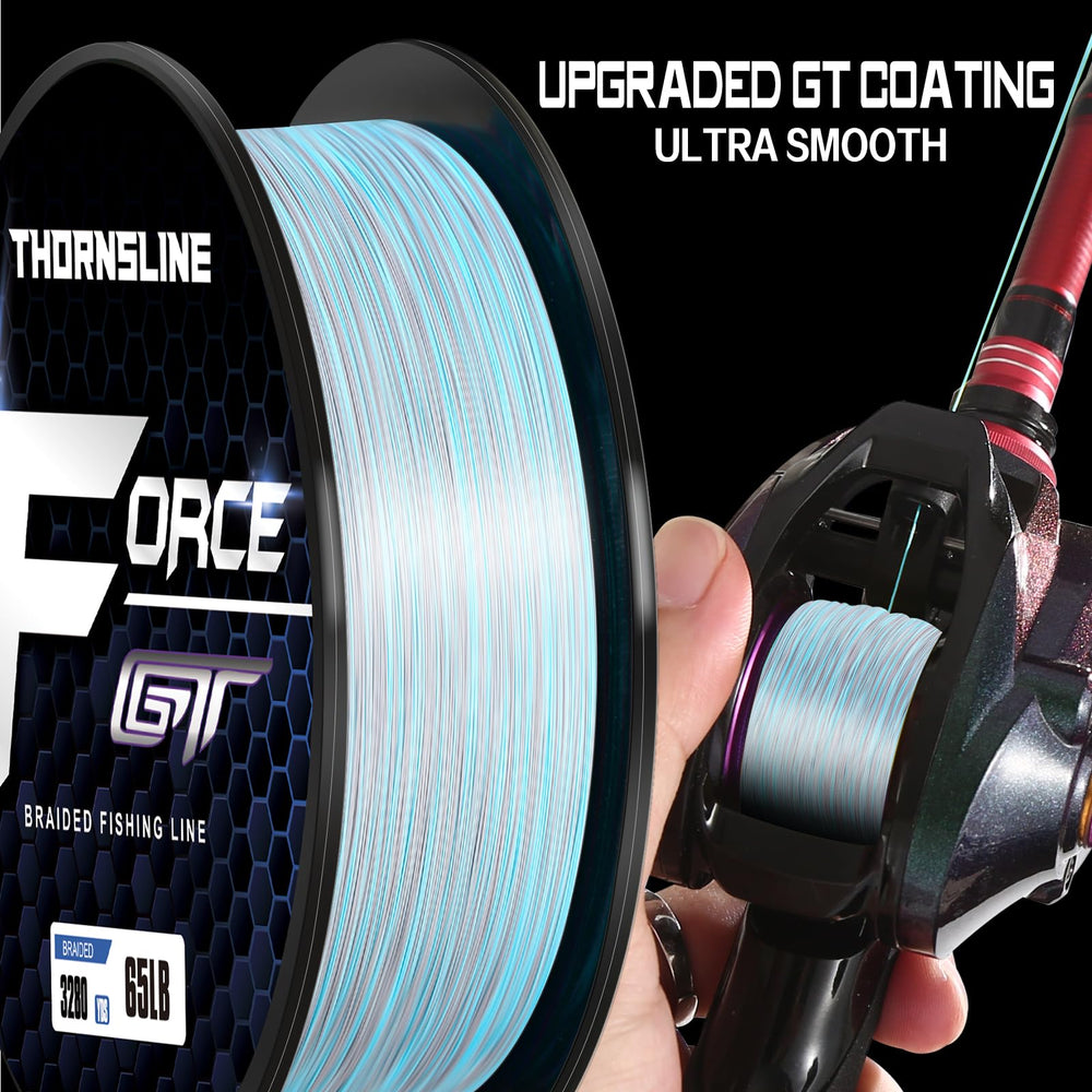 ThornsLine Force ocean-grey camo closeup for versatile water use.