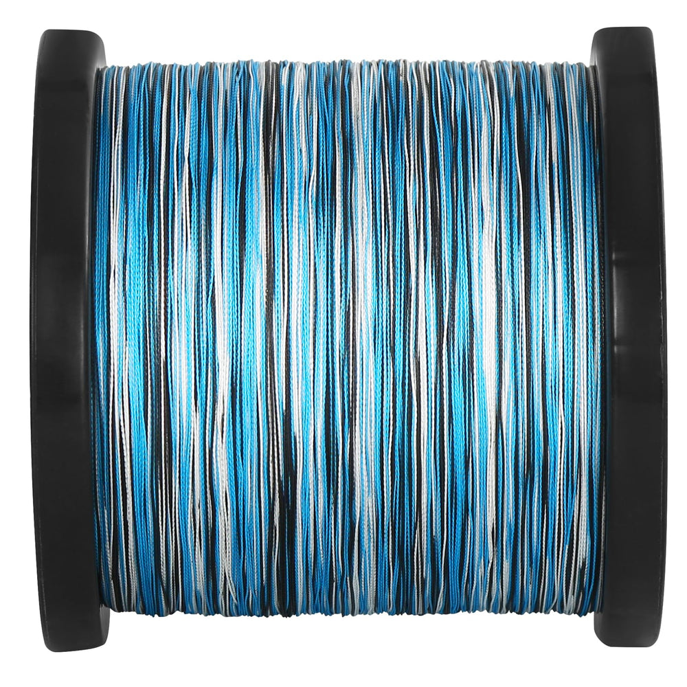 ThornsLine Force Braided Line blue camo pattern improves water visibility