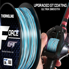 ThornsLine Force Braided Line tensile strength test visually demonstrates durability