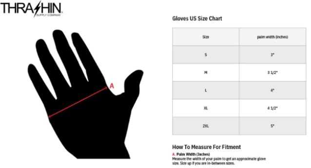 THRASHIN Stealth Windbreaker Gloves palm view emphasizes windproof top and touchscreen-ready fingertips.