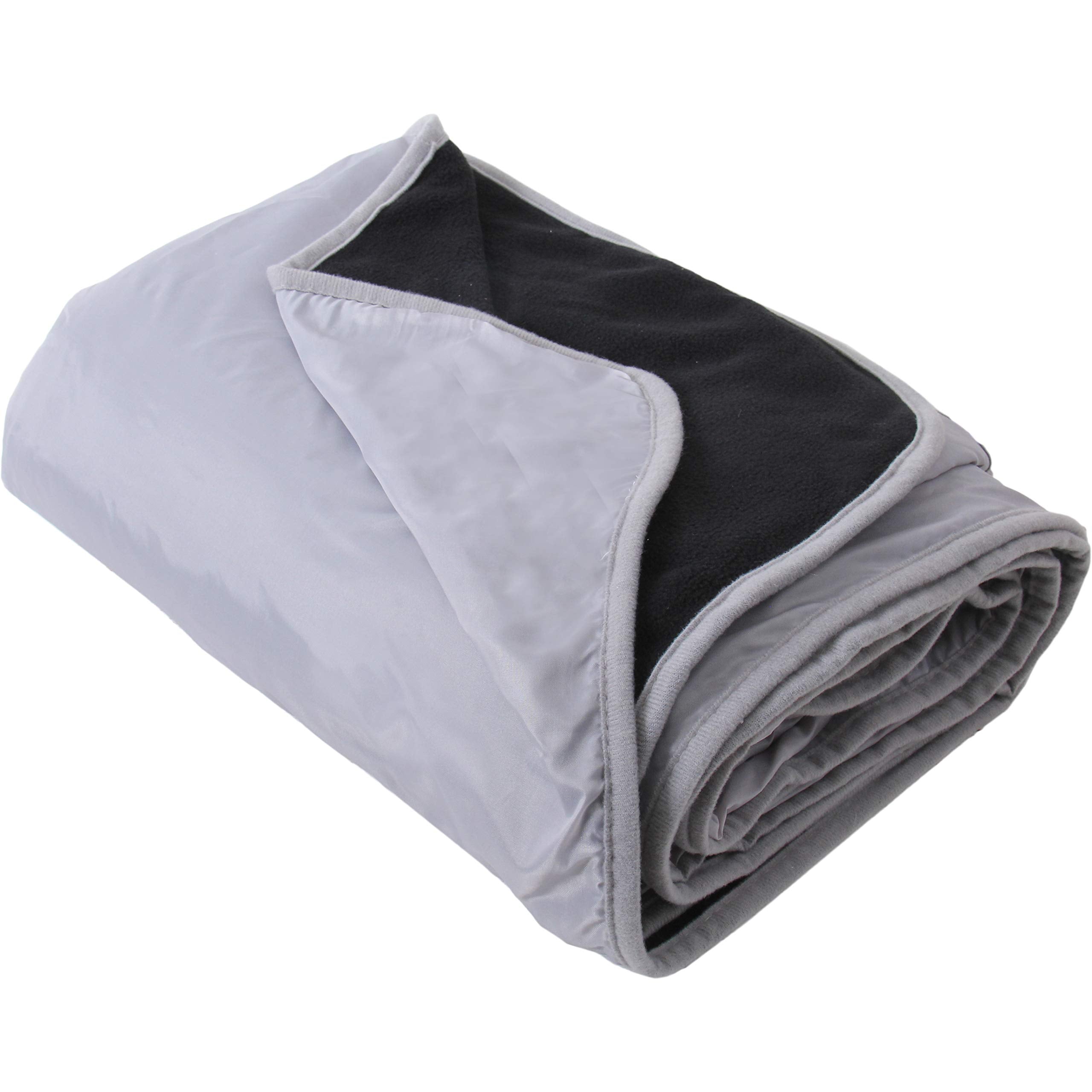Threadart blanket rolled in its carry bag for outdoor use on the go