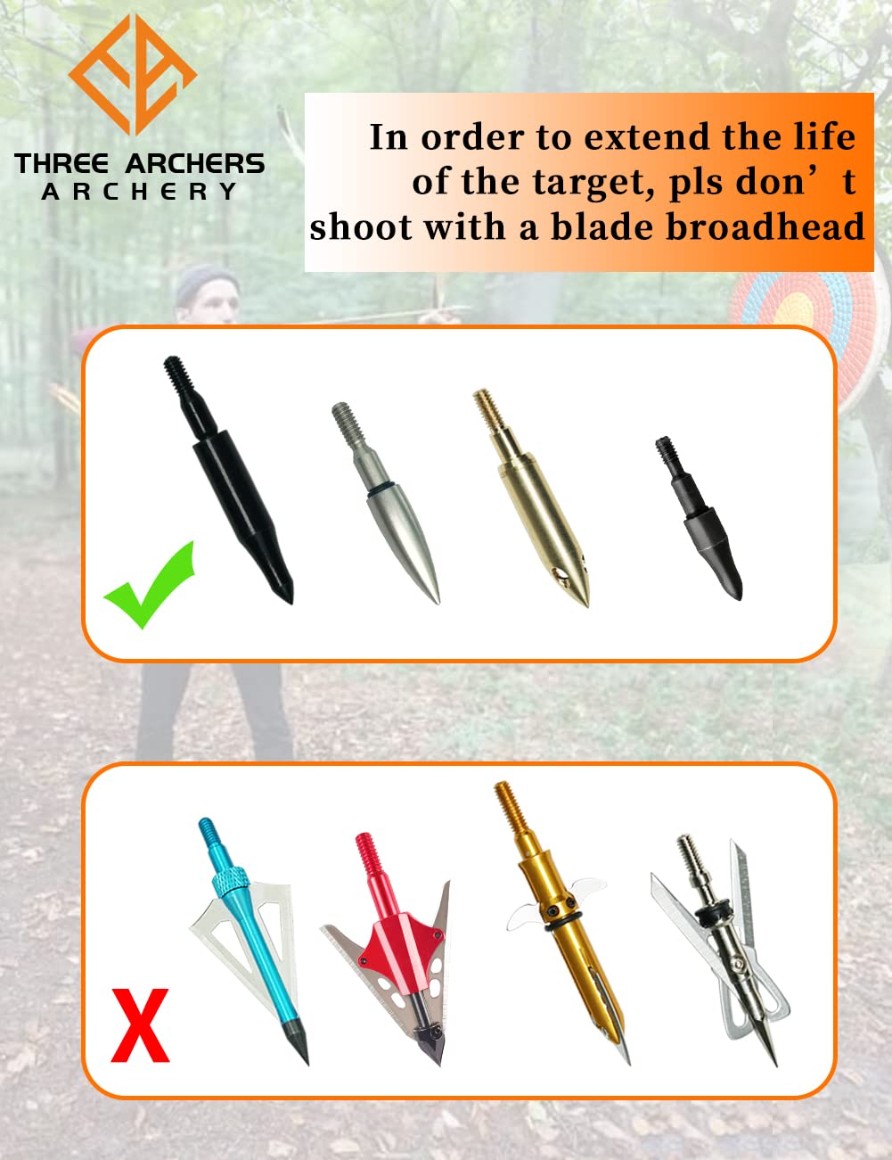Three Archers straw archery target 3-layer construction supports durable field use