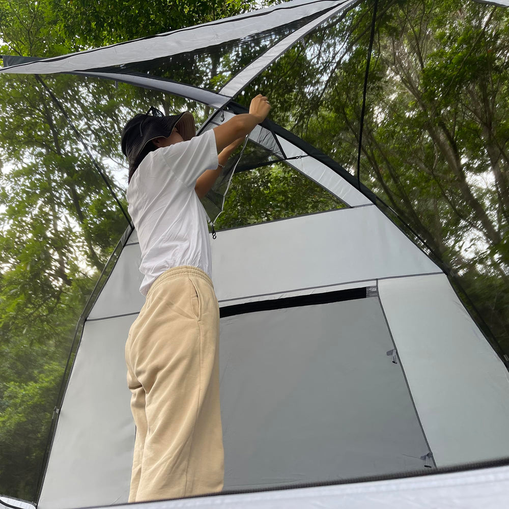 Three Bears Outdoor 6P tent quick-setup design saves setup time