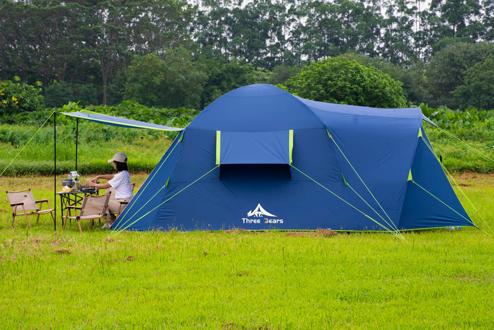 Three Bears Outdoor 6P tent waterproof fabric keeps gear dry during rain
