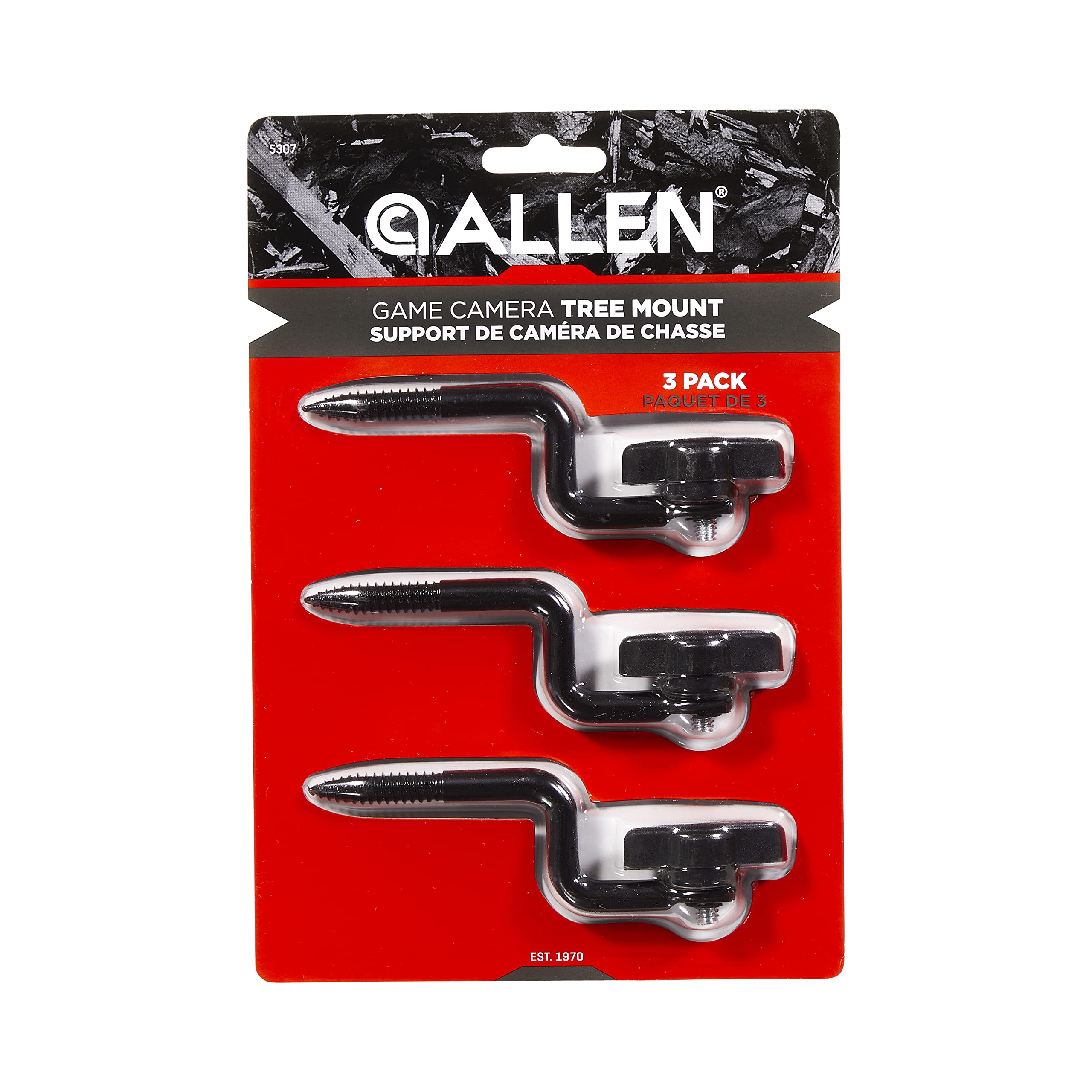Three pieces per pack in Allen Company mount