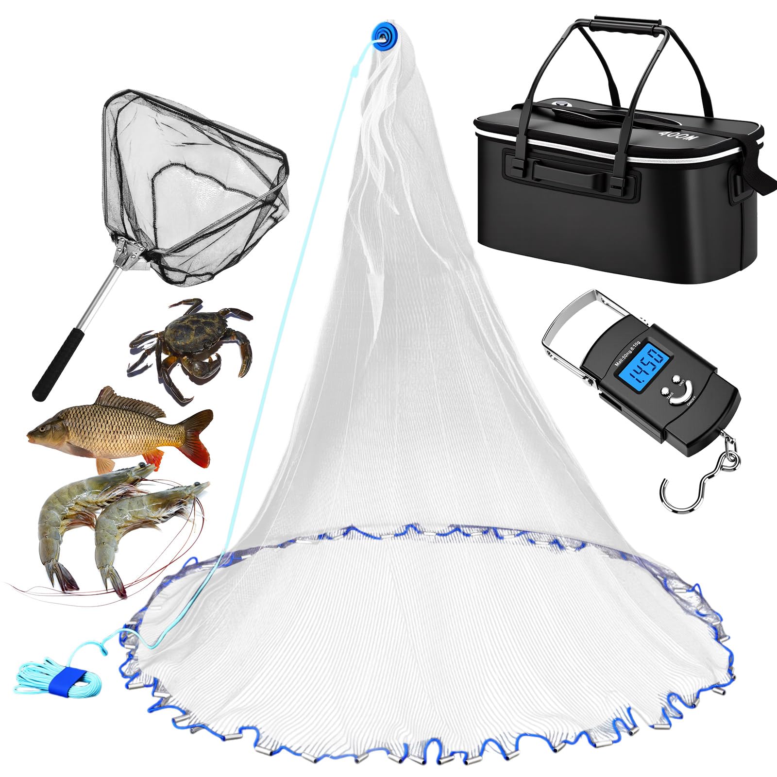 Foldable fishing bucket with breathable cover