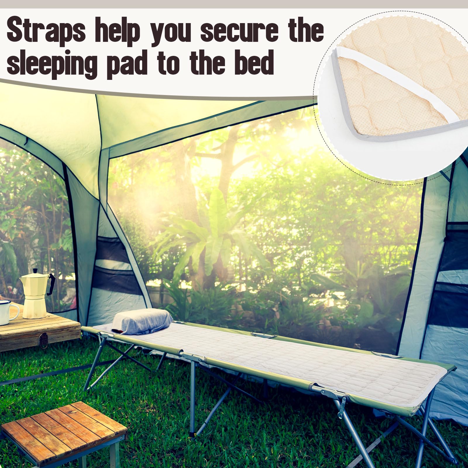 Threehoney machine-washable topper stays fresh after trips and camping stays.