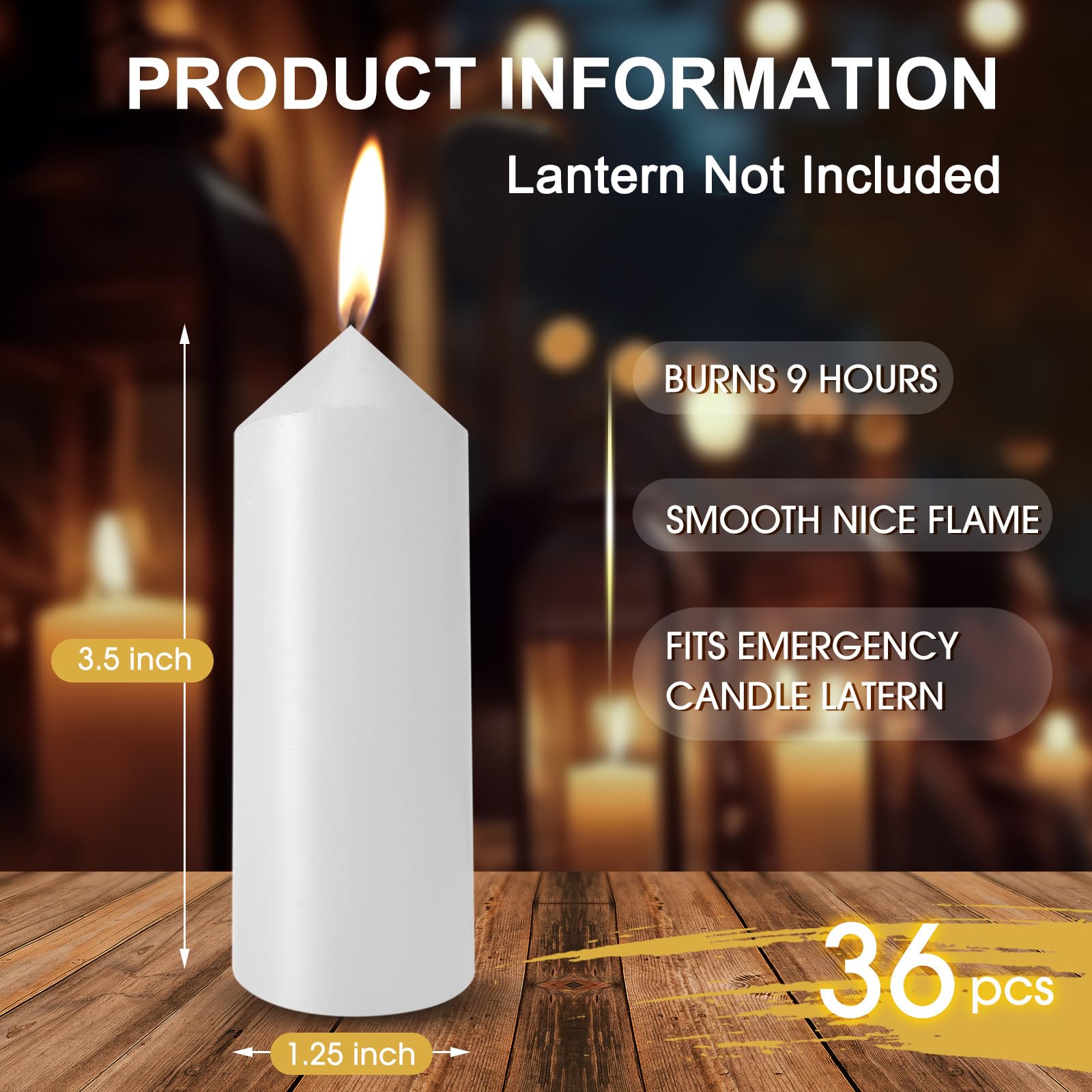 Threlaco 9-hour burn candle provides reliable lighting for camping