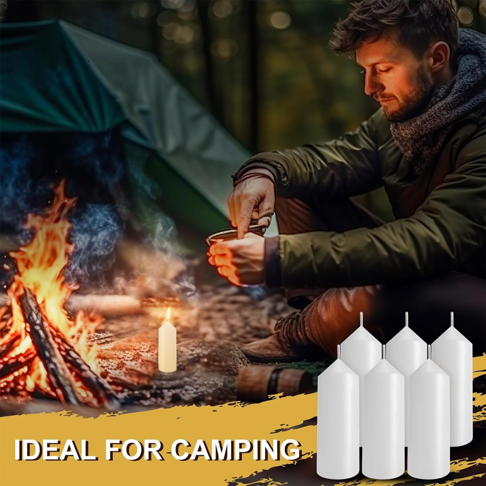 Threlaco candle shows balanced flame height for easy indoor use