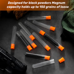 Threlaco orange tubes provide high visibility at the range