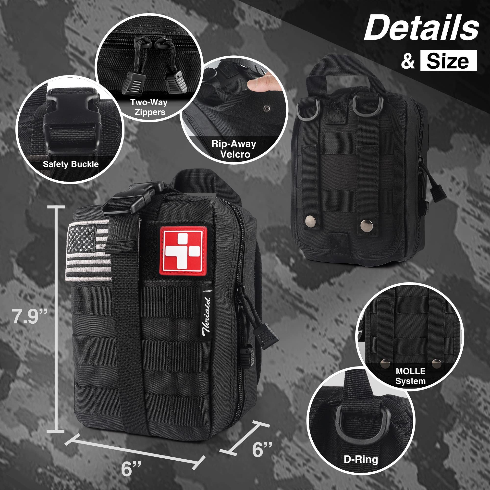 THRIAID Survival IFAK compressed gauze supplies fast, versatile wound coverage.