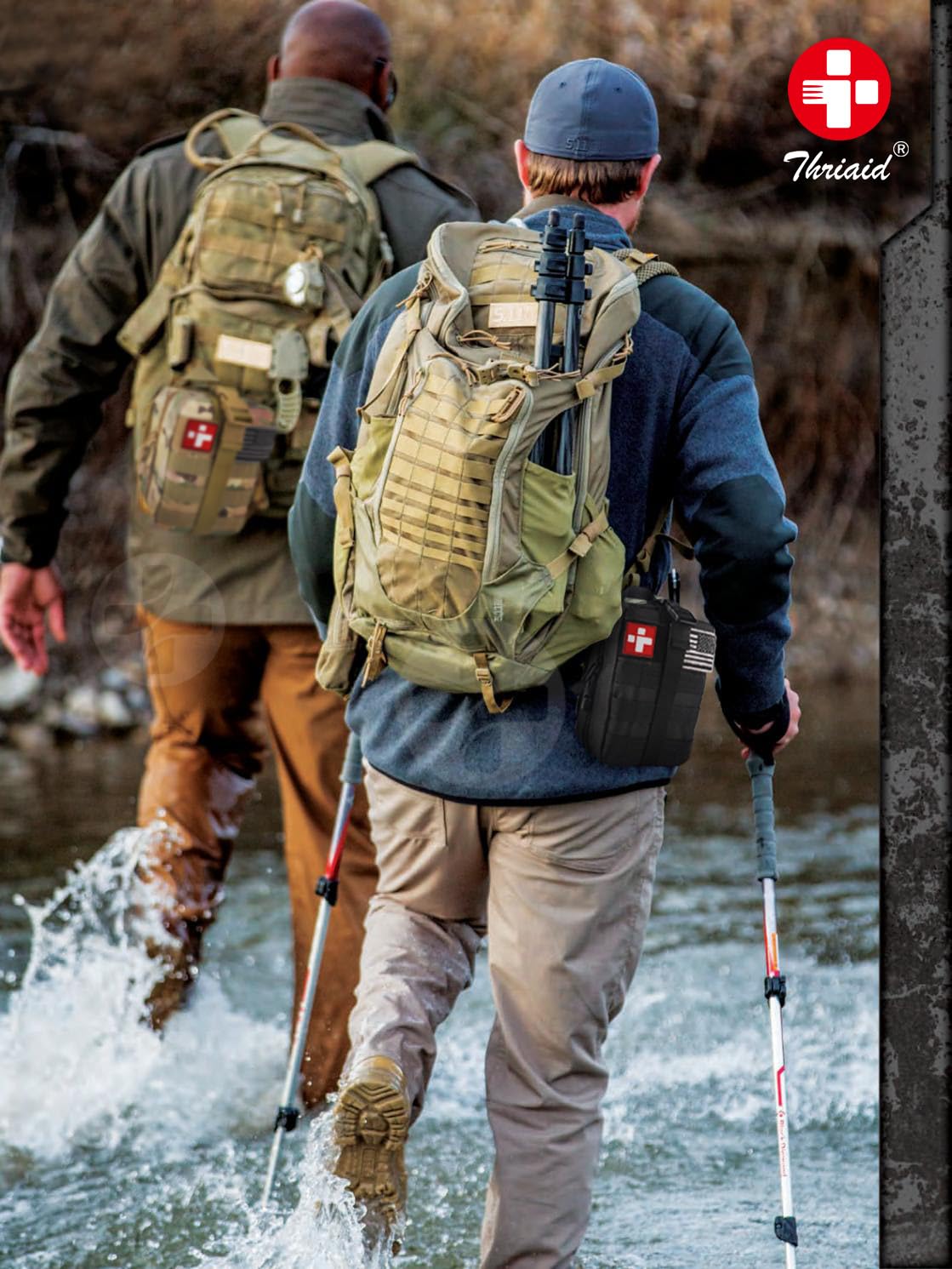 THRIAID Survival IFAK Mylar blanket provides warmth and protection in emergencies.