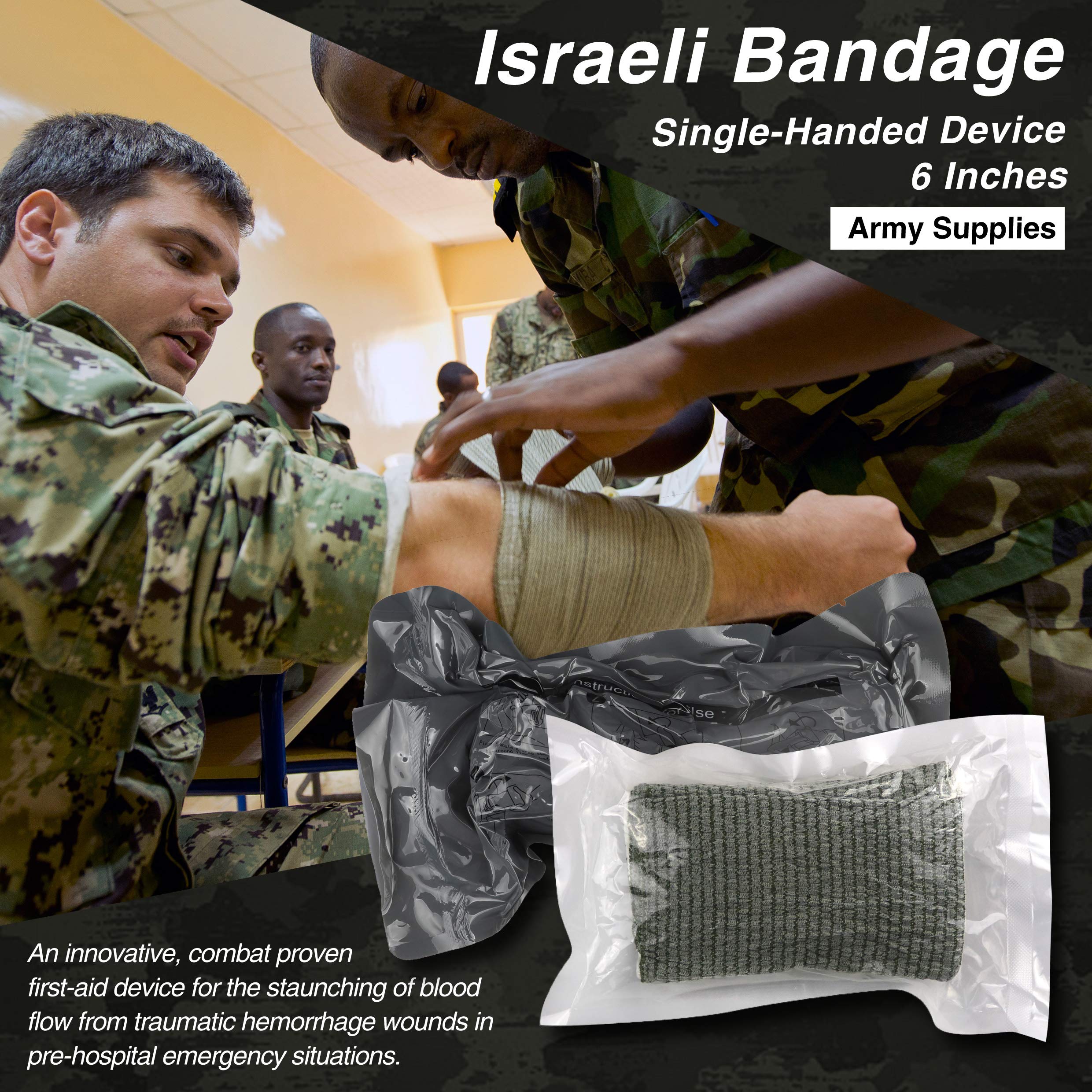 THRIAID Survival IFAK trauma ABD pad cushions during trauma care.