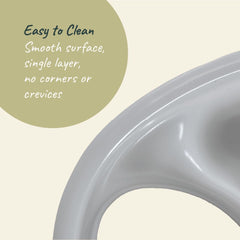 Throne Urine Diverter solids opening designed for comfortable use with minimal splash.