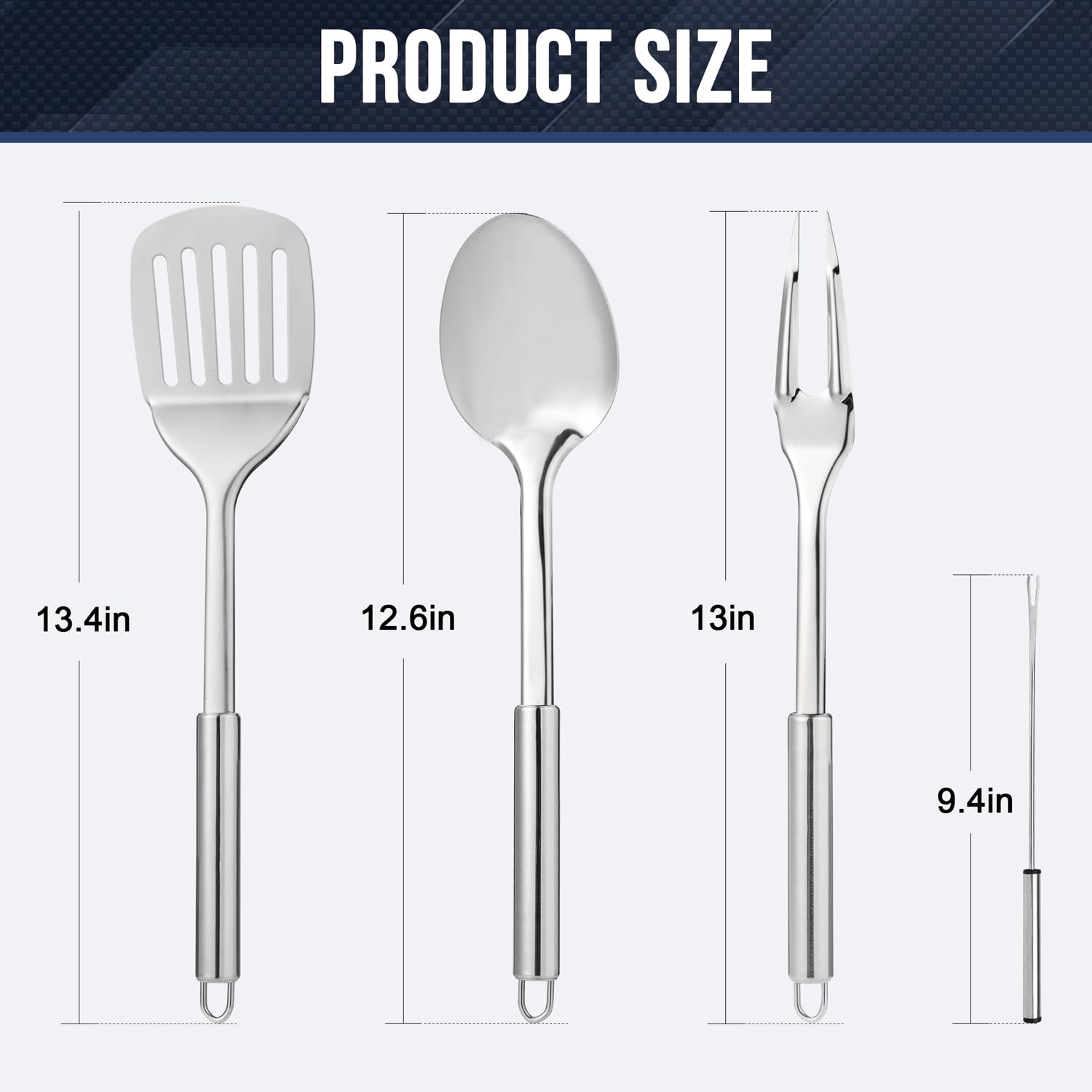 THTYBROS grilling tools kit in case ideal for BBQs and picnics.