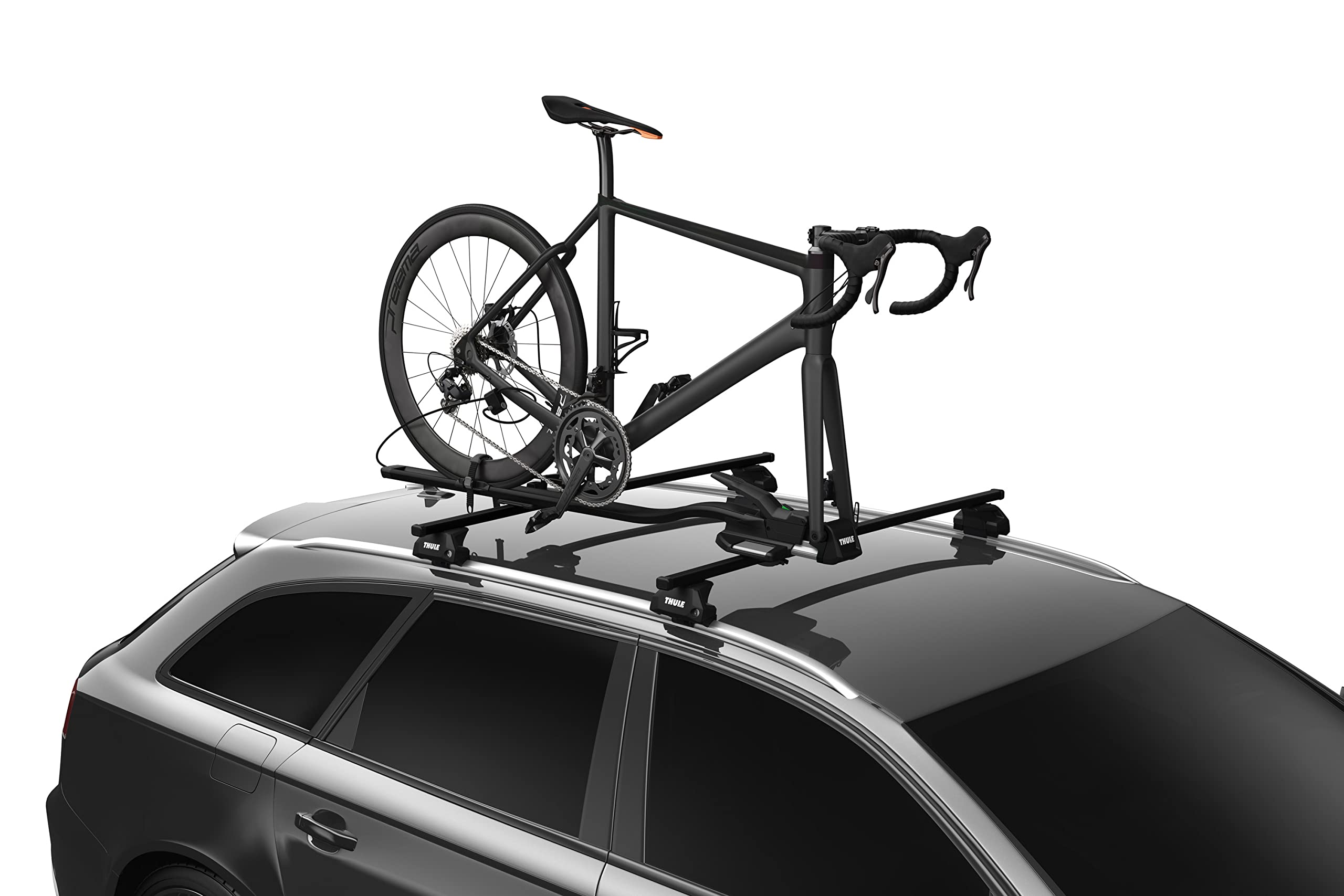 Thule 889-9 Fastride adapter in cycling configuration for secure attachment