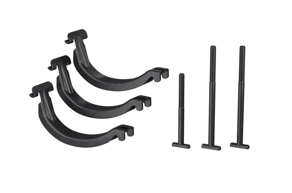 Thule 889800 adapter around aluminum load bars enables versatile rack mounting.