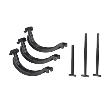 Thule 889800 bike square bar adapter on rack for secure square bar fit.
