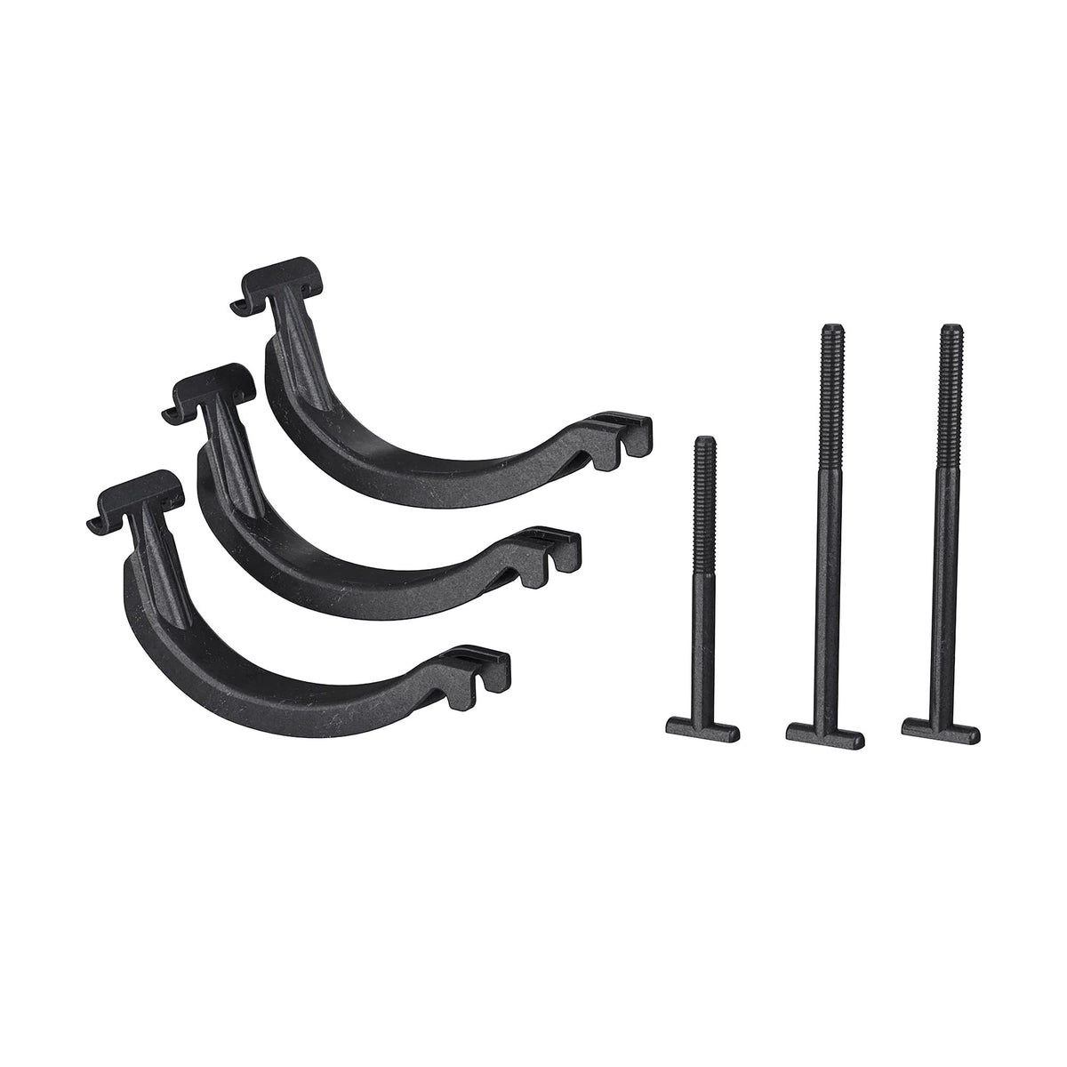 Thule 889800 bike square bar adapter on rack for secure square bar fit.