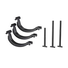 Thule 889800 bike square bar adapter on rack for secure square bar fit.