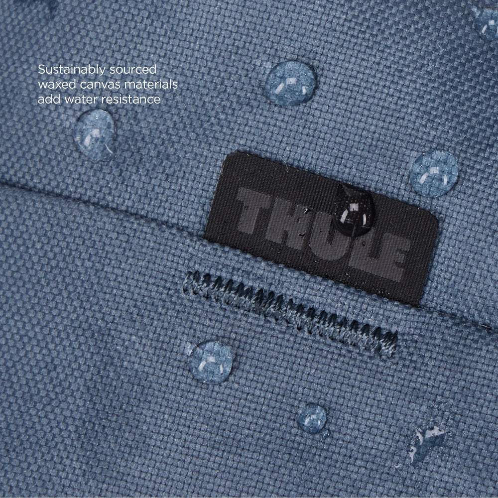 Thule Aion adjustable strap adapts to shoulder or hip-pack wear.