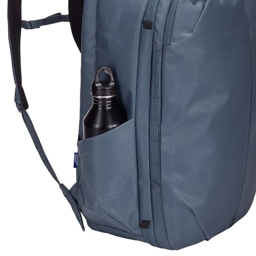 Thule Aion Travel Backpack 40L removable rolltop bag showcases odor-free packing option.