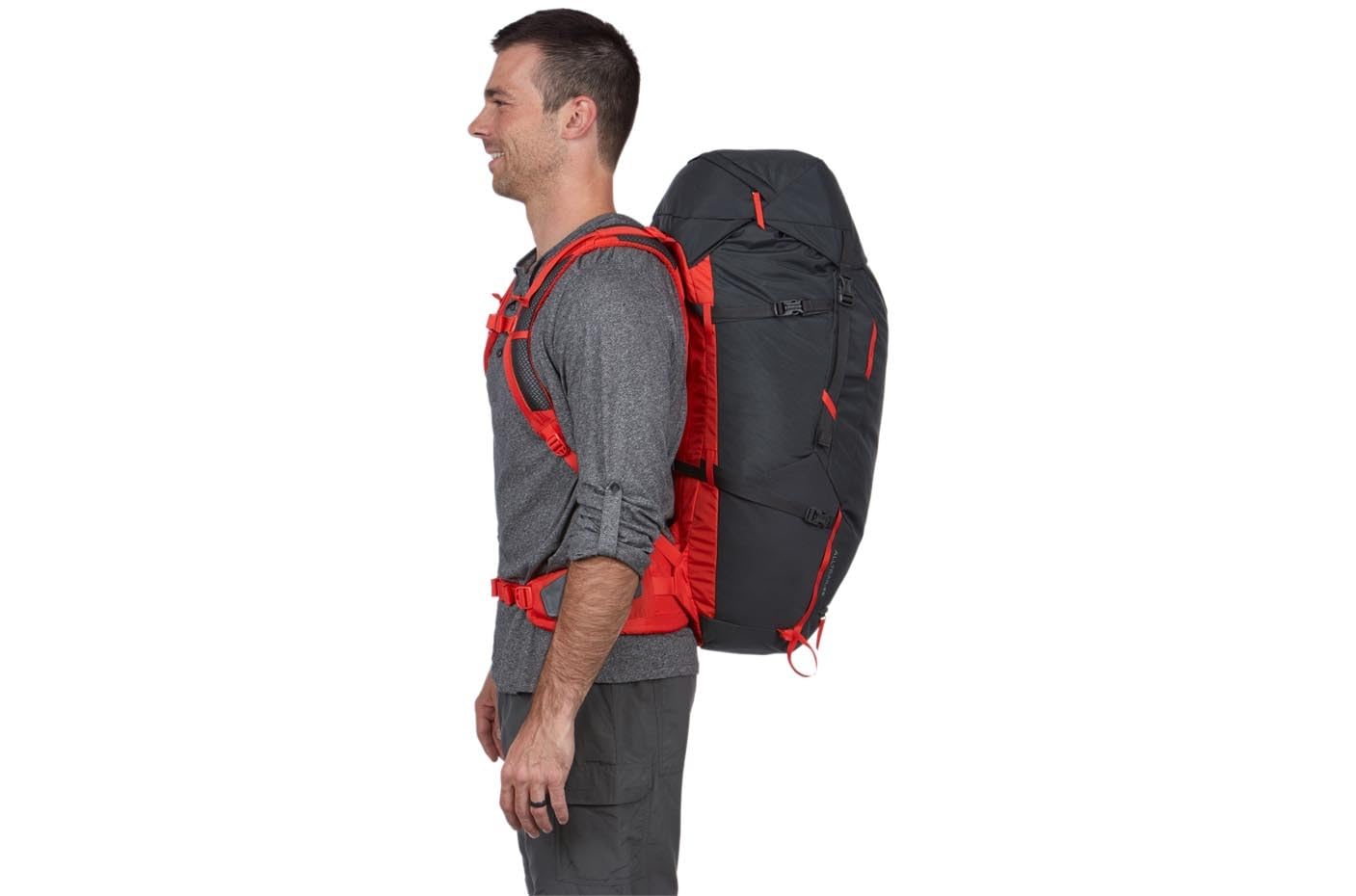 Thule Alltrail 45L main compartment organizes gear for quick access.