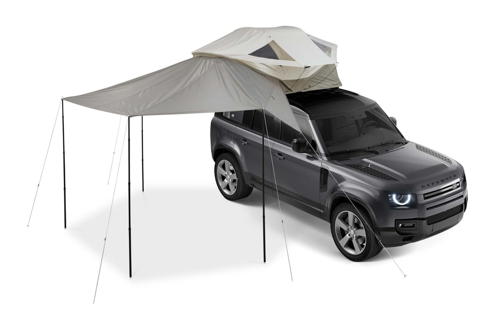Thule Approach Awning S/M gray easy-install demonstrated on site