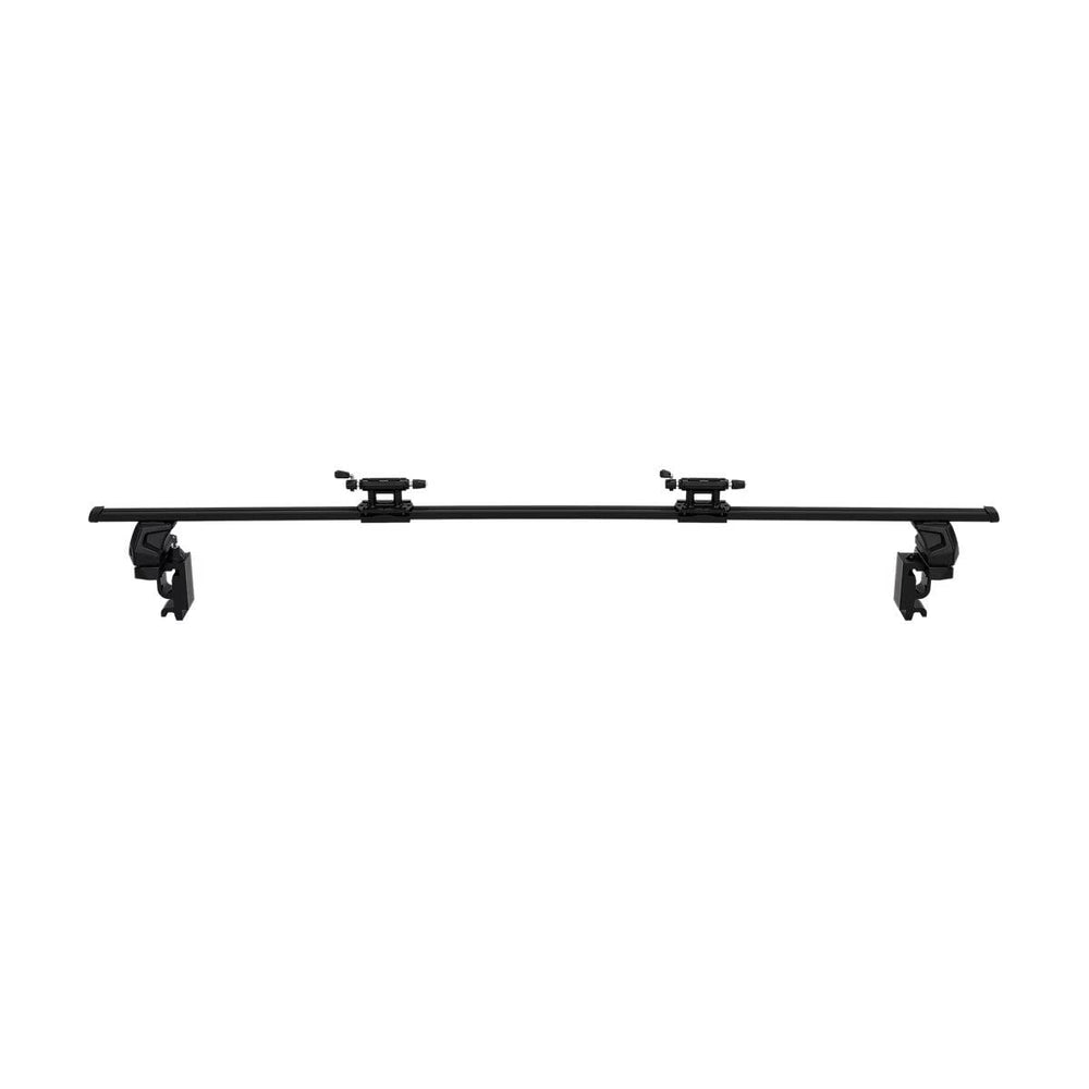 Thule Bed Rider Pro showing the bike secured during travel on a truck bed.
