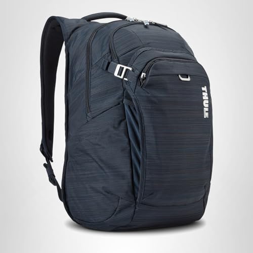 Thule Contruct Backpack 24L city commute scene demonstrates practical storage options.