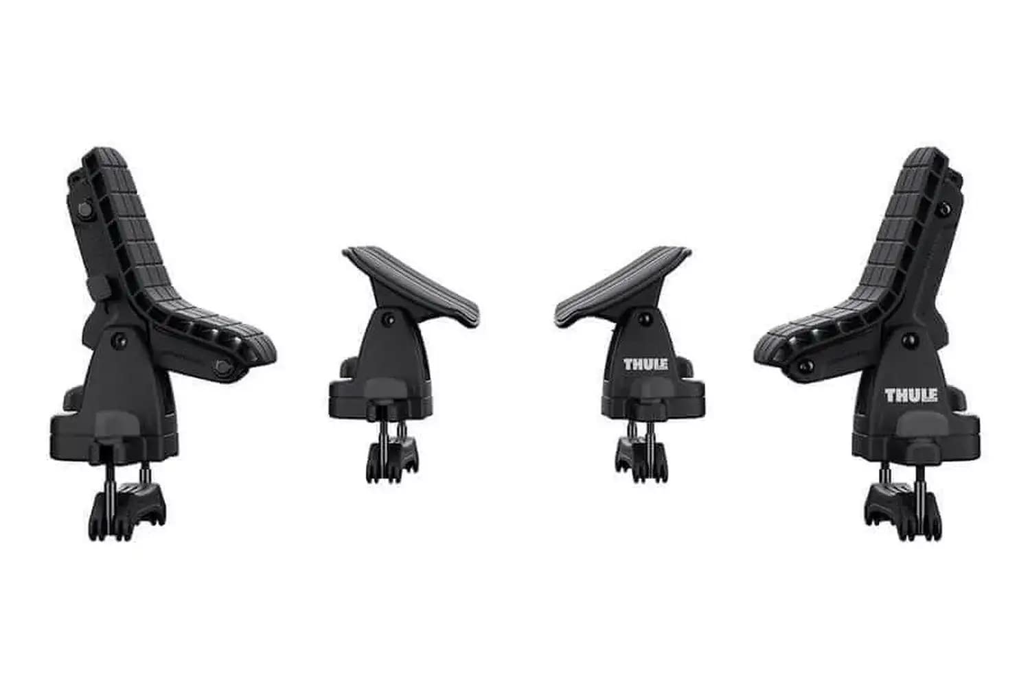 Thule DockGlide kayak loading saddles enable smooth, centered loading.