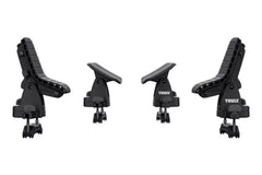Thule DockGlide kayak loading saddles enable smooth, centered loading.