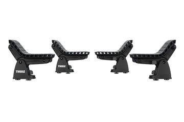 Compact-design fits existing roof racks without bulky add-ons.