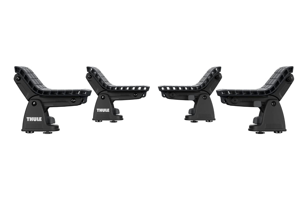 Compact-design fits existing roof racks without bulky add-ons.