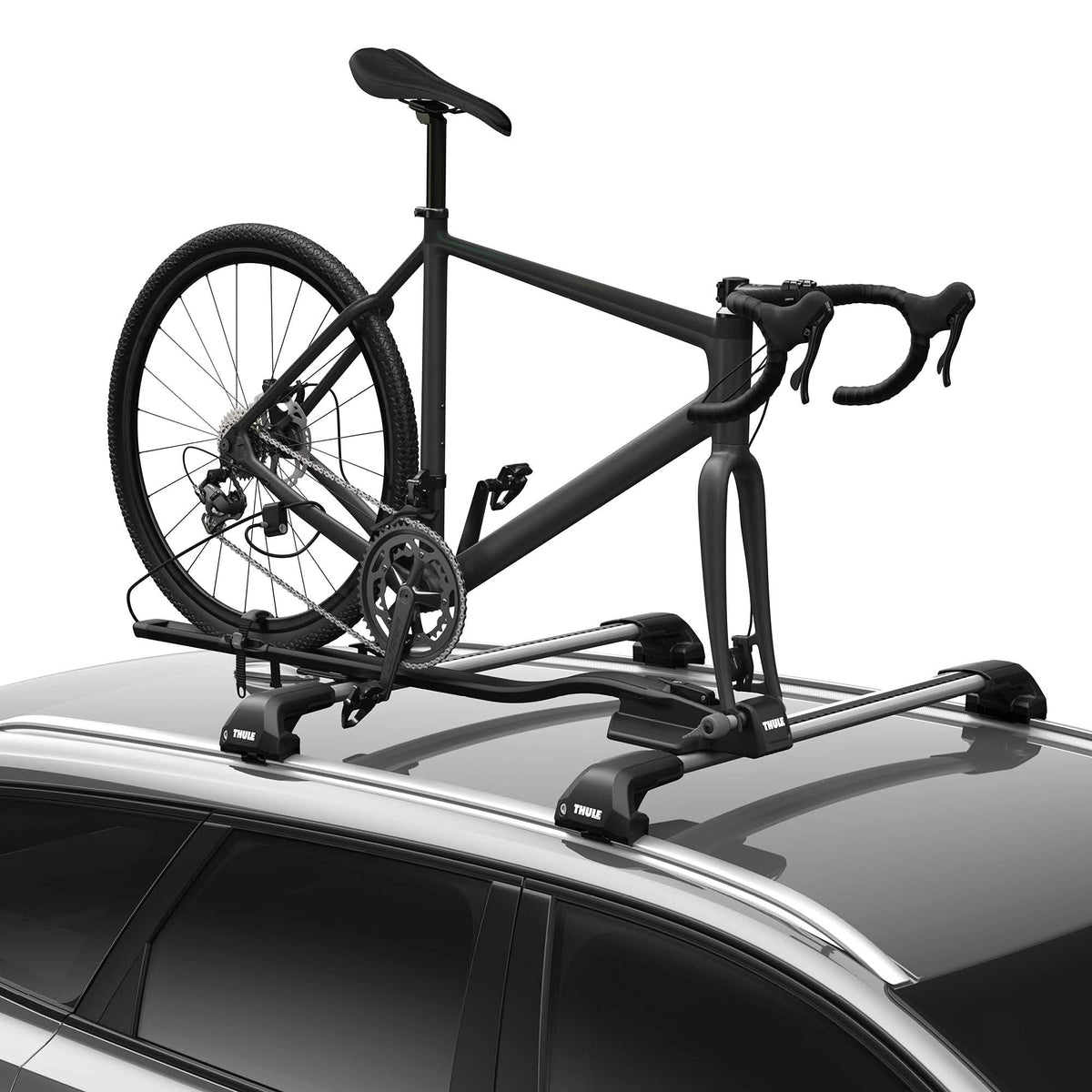 Thule FastRide quick-release fit shows easy, secure rooftop mounting