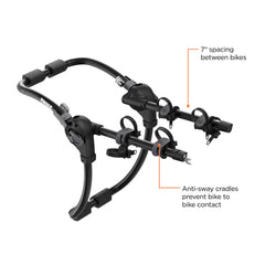 Thule Gateway Pro strap-tightening system showing secure vehicle attachment