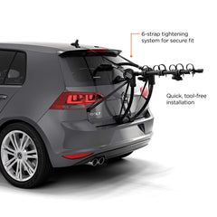 Thule Gateway Pro folded for compact storage fits in small garages.