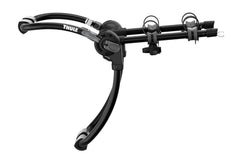 Thule Gateway Pro trunk rack on car ready to carry two bikes for secure transport