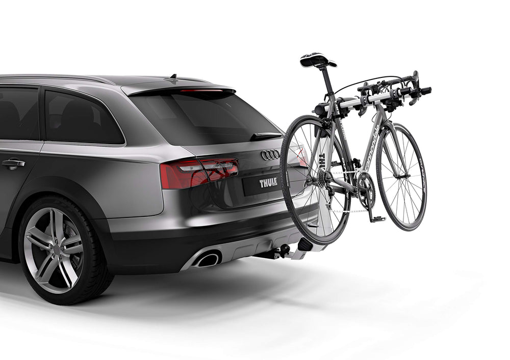 Anti-sway cradles in Thule Helium Pro minimize bike-to-bike contact