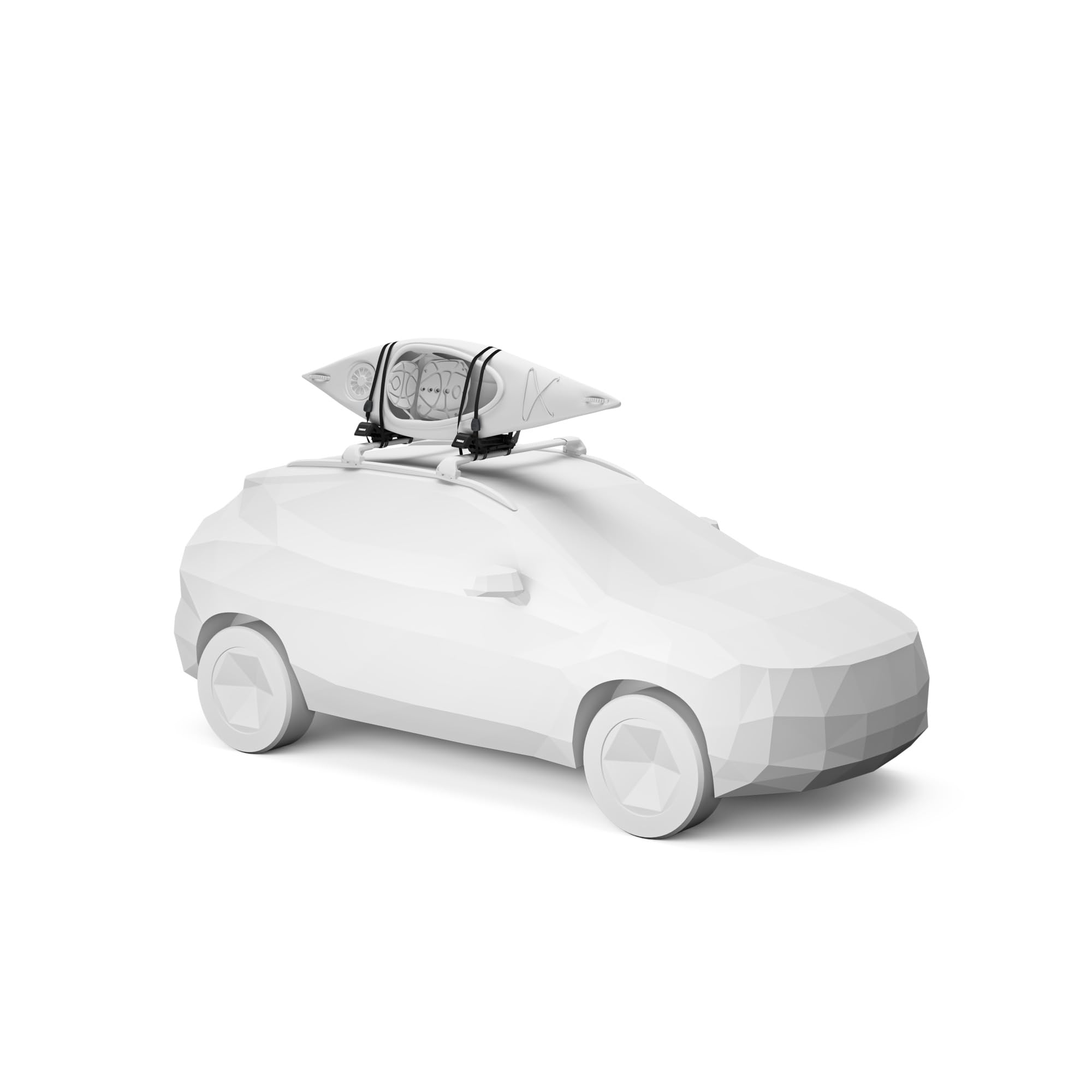Hull-a-Port XTR folds flat for compact, space-saving storage on the roof.
