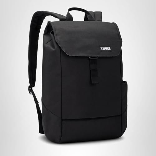 Thule Lithos 16L black exterior pairs with casual and professional outfits.