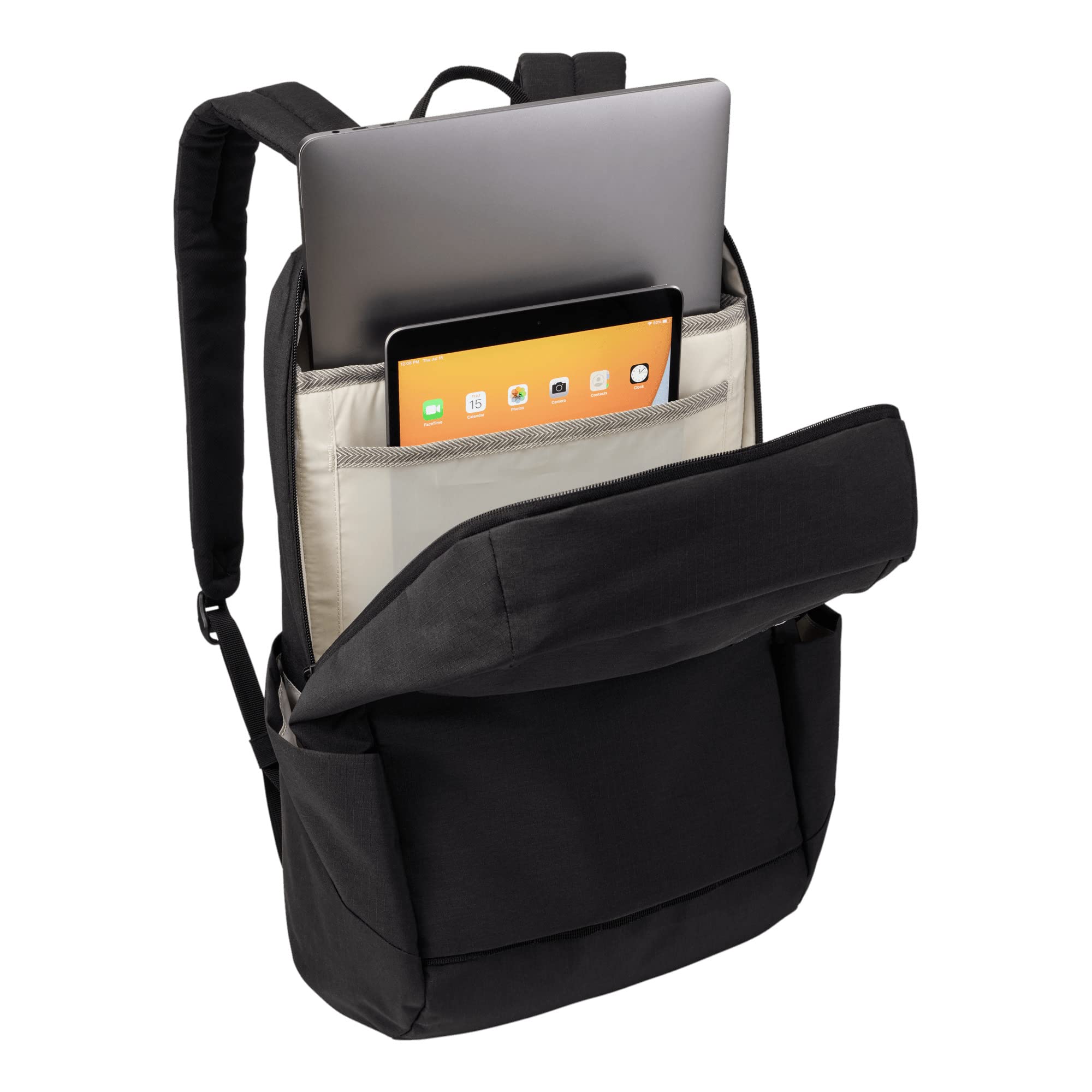 Thule Lithos tablet pocket fits a 10.5-inch tablet securely.