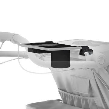 Thule handlebar organizer shows easy installation on compatible frames.
