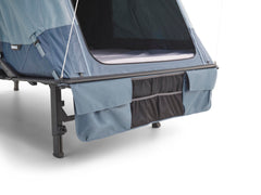 Thule Outset Organizer stays attached while the tent folds for quick setup.