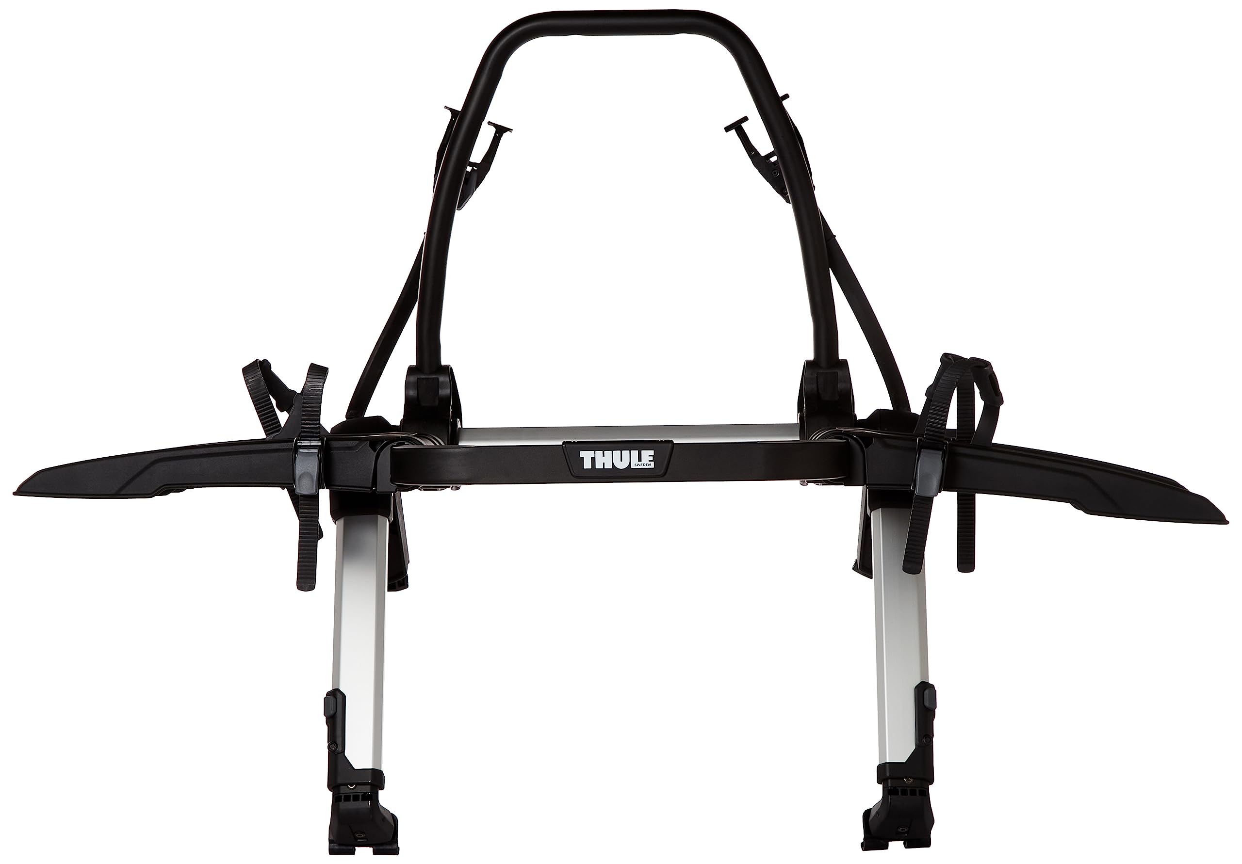 Thule OutWay rear-view shows lights and license plate clearly visible.