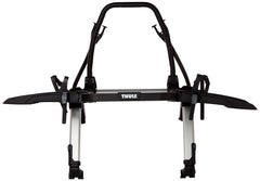 Thule OutWay rear-view shows lights and license plate clearly visible.