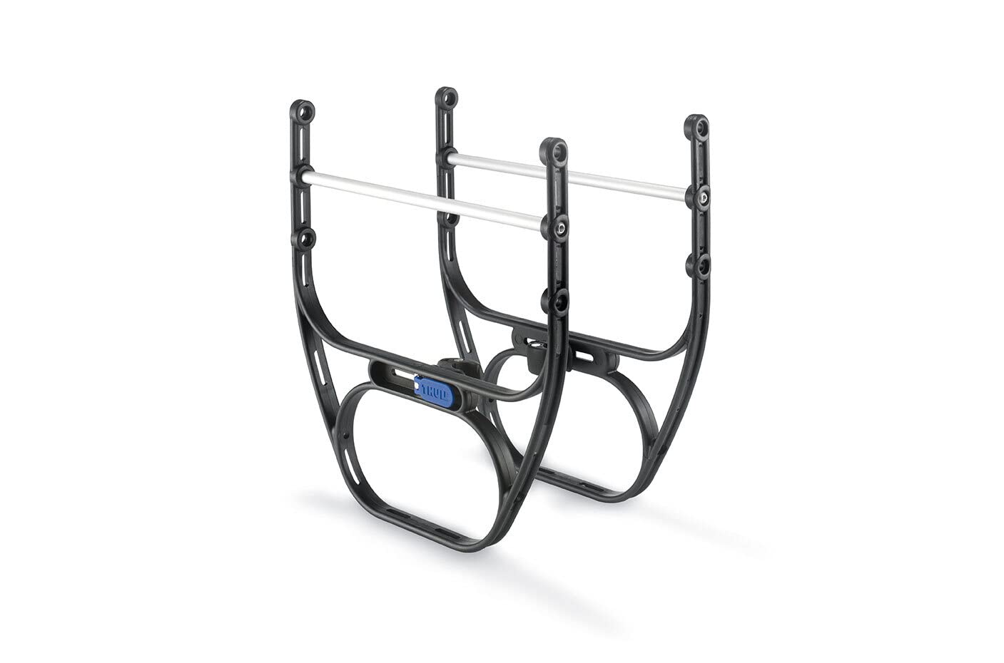 Thule Pack 'n Pedal Side Frames Obsidian bottom-rail view improves stability with lower pannier positioning