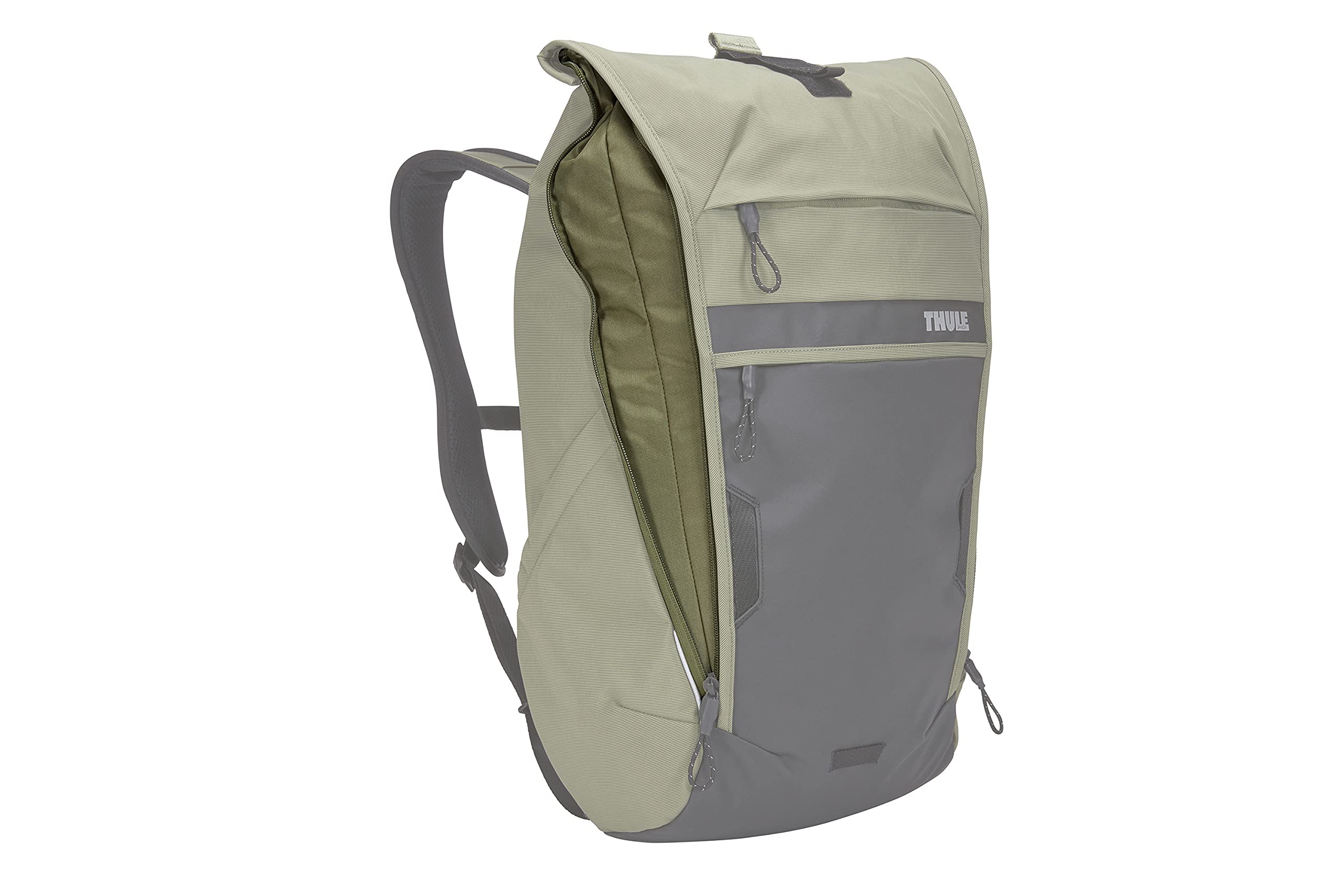 Thule Paramount Commuter Backpack 18L olive dedicated phone pocket for riding