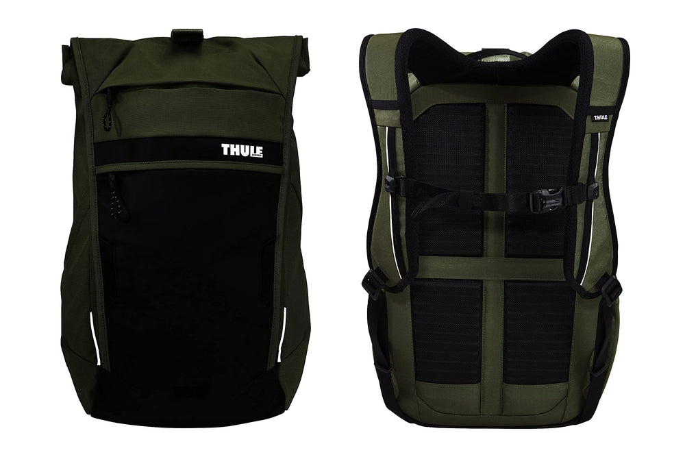 Thule Paramount Commuter Backpack 18L olive reflective accents visibility